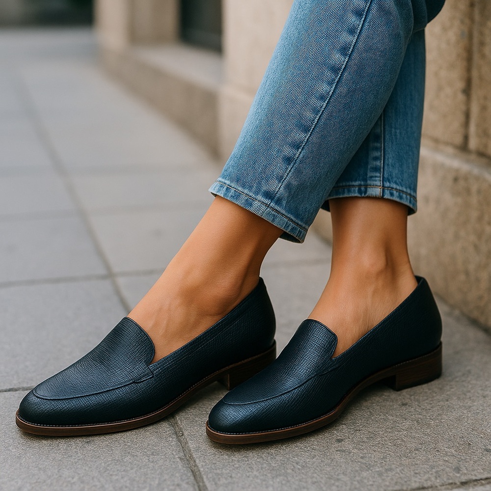 Sofft Dark Leather Loafers